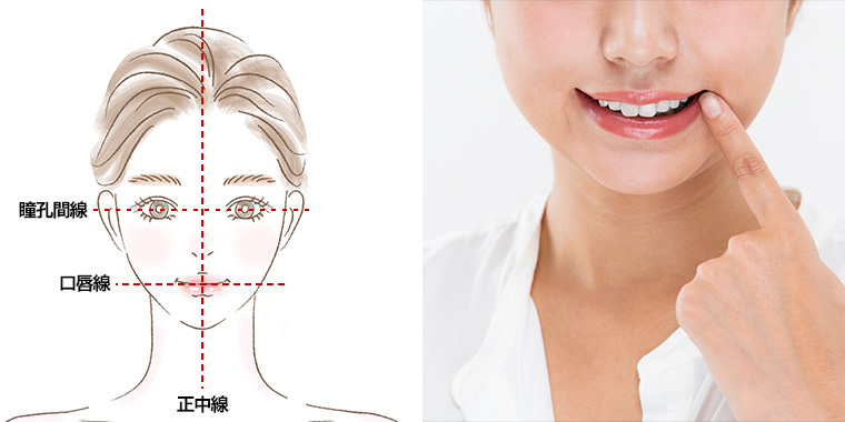 顔の形・歯並び・歯の形などのトータルバランスを考慮した設計
